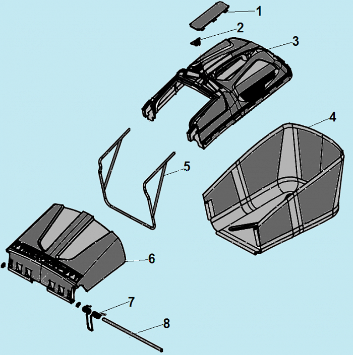 4 ТРАВОСБОРНИК ГАЗОНОКОСИЛКА CHAMPION LM4215