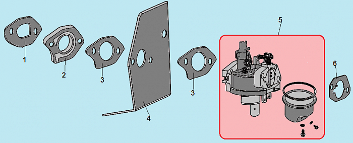 14 КАРБЮРАТОР Газонокосилка CHAMPION LM5347