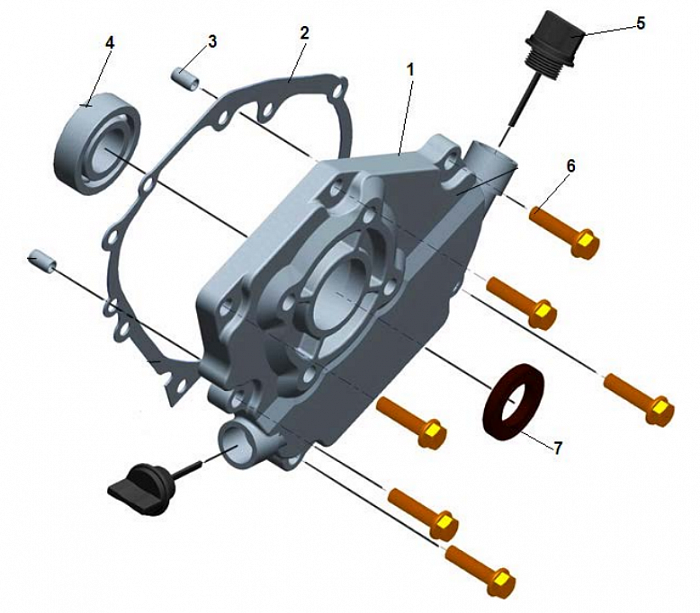 5 КРЫШКА МОТОПОМПА CHAMPION GP52